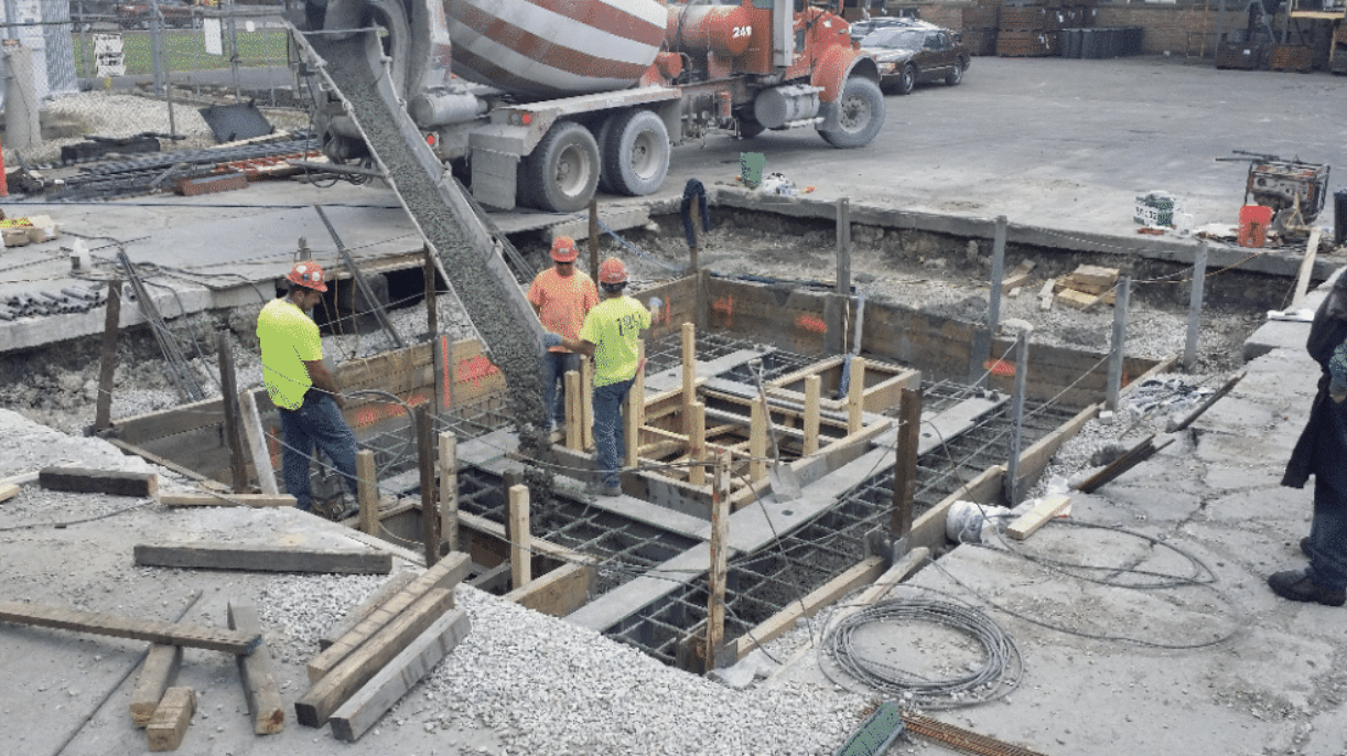 Men At Work Constructing Cornell Forge Press Foundation